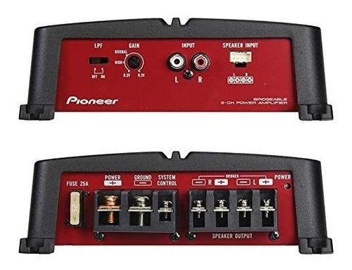 Amplificador Pioneer Gm-a3702 500 Watts 2 Canales Punteable