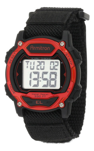 Reloj Cronógrafo Unisex Armitron Sport Red En Tono Plateado 
