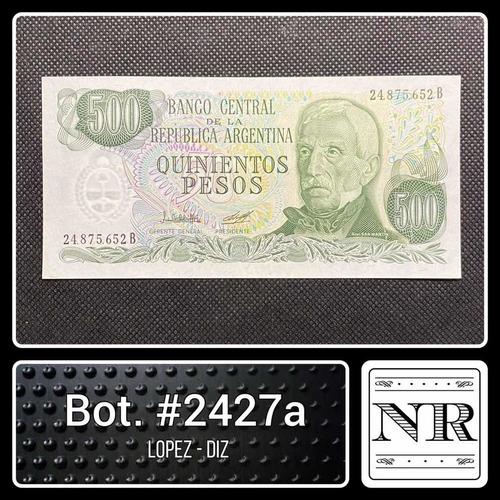 Argentina - 500 $ Ley - Año 1979 - Bot. #2427 A - L | D