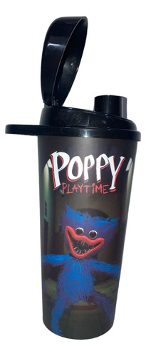 Huggy Wuggy Poppy Playtime Vaso Con Tapa Pico Ppr 