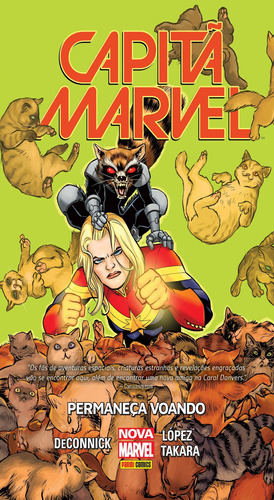 Capitã Marvel: Permaneça Voando, de DeConnick, Kelly Sue. Editora Panini Brasil LTDA, capa dura em português, 2019