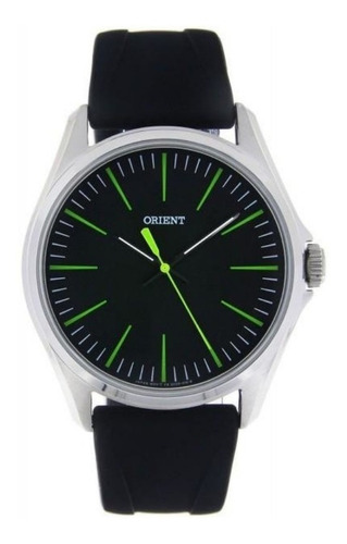 Reloj Orient Fondo Negro Con Index Verde Fqc0s00fb0
