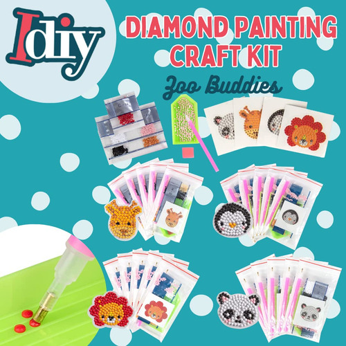 Kit De Manualidades Para Cumpleaños Con Gemas Y Pintura