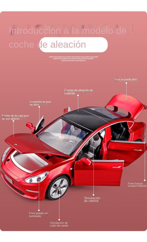 Compatible Con Tesla Model3 Coche Modelo Coche De Juguete