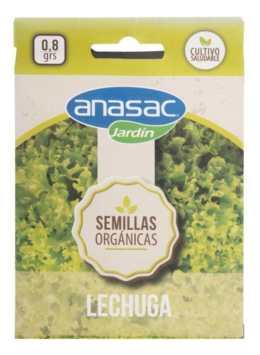 Semilla Orgánica Lechuga Anasac Bionda 0,8 Gr Sachet