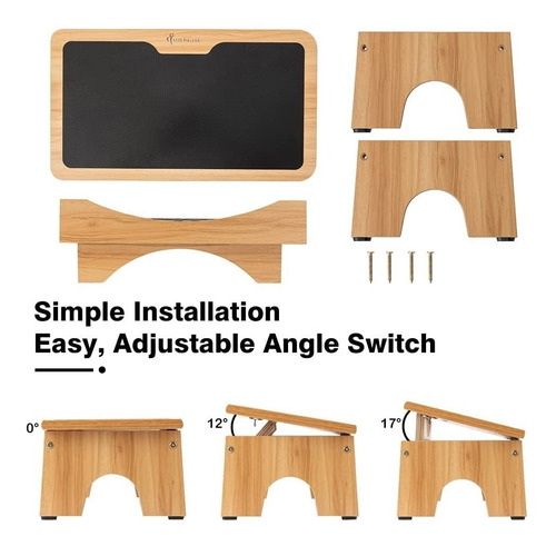 Reposapiés Inclinación De Ajuste 3 Niveles Ergonómico