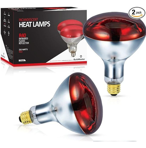 Bulbmaster R40 2 Lámparas De Calor Rojo 250w 