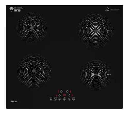 Fogão Cooktop de Indução Philco 4 Bocas Pct40a 9 Níveis+Turbo - foto 1