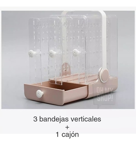 Imagen 9 de 10 de Organizador Bijou Caja Aros Collares Alhajeros Joyas Anillos