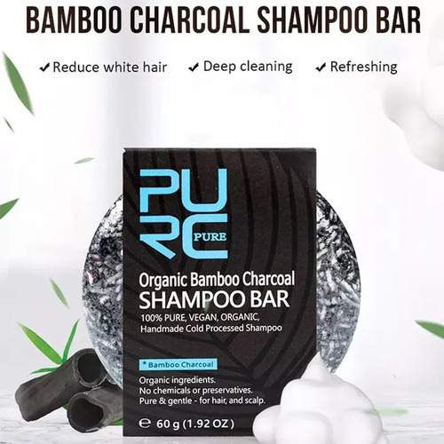 S Barra De Shampoo De Carvão Vegetal De Bambu Orgânico 3