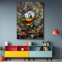 Comprar Cuadro Pato Donald Mac Pato Canvas Sala Comedor 90x60 Deco12