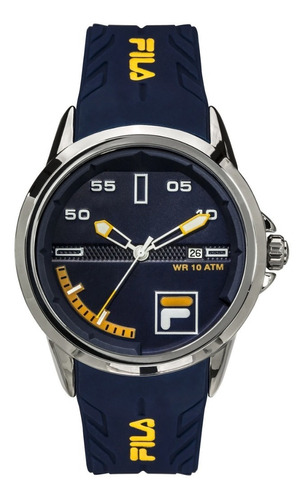 Reloj Fila Hombre Negro 38326002 Color de la correa Azul 3