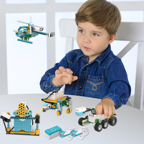 Camewin Blocos E Formas De Montar Robô De Programação Infantil Elétrico Cientistas 606 Peças