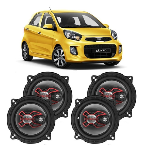 Falante Kia Picanto 2012 A 2016 Bravox 200w Automotivo Kit