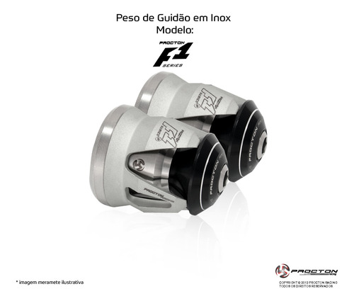 Peso De Guidão F1 Procton Racing Suzuki Gsx-s 750 Gsx S750