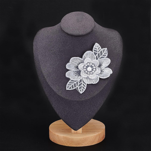 10 Piezas De Apliques Bordados De Flores De Perla, Parches D