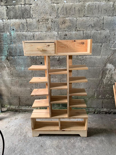 Imagen 1 de 3 de Zapatera Madera De Pino
