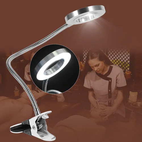 Lmpara Led Porttil Con Clip Y Ajuste De Altura.