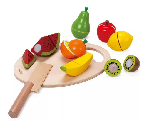 Verduras O Frutas De Madera Con Abrojos Cortar Classic World