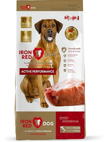 Imagen 1 de 5 de Alimento Premium Iron Red Dog 20 Kg