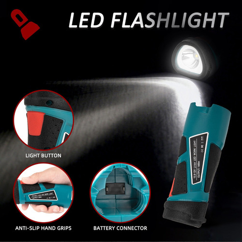 Lámpara Portátil Work Light, Linterna Exterior, For Makita