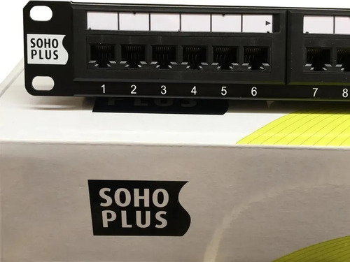 Imagem 4 de 6 de Patch Panel Sohoplus 24p Cat5e Furukawa T568a/b 24 Portas