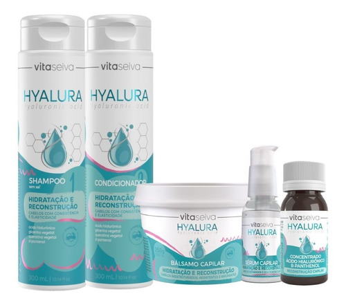 Imagem 1 de 10 de Kit Hyalura Hidratação Vita Seiva
