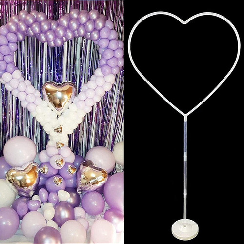 Love Balloon Column Arch Set Heart Frame Holder Stand