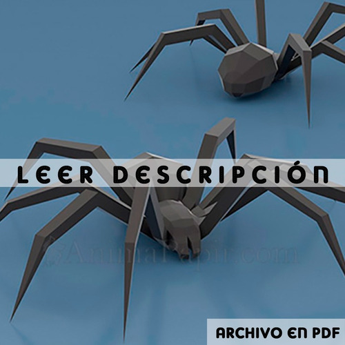 Papercraft Plantilla Araña