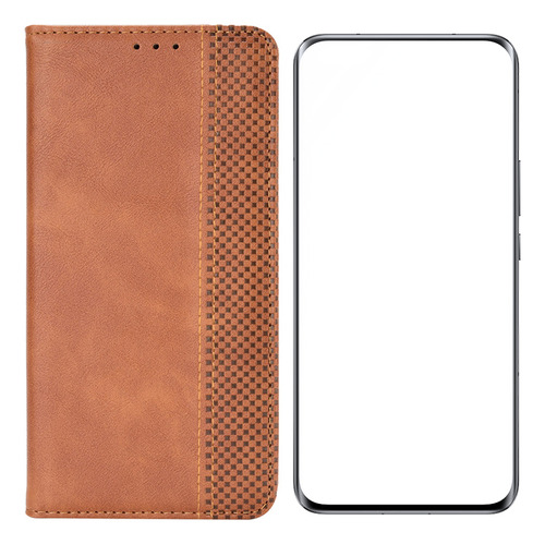 Funda Para Tecno Camon 40 Pro Adsorbible Cuero Vaina+mica