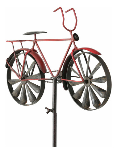 Americana Red Bike Garden Stake  Ruedas Giratorias  Dec...