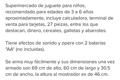 Padrísimo Súper Mercado Teamson Kids + 27 Accesorios