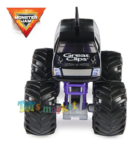 Monster Jam Camión De Metal Escala 1:64 Auto Monstruo Color Mohawk Warrior