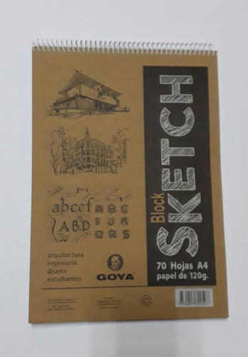 Block Sckech Tamaño A4 En Papel De 120 Grs