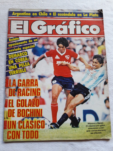 El Gráfico Nº 3504 Año 1986 Independiente Racing Navarro 