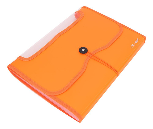 Clasificador Archivador Fuelle Deli A4 -7 Divisiones Ventana Color Naranja