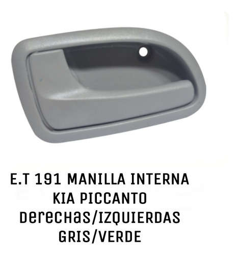 Manilla Interna Kia Piccanto Delantera Y Trasera Dere/izq 