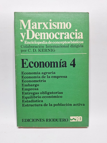 Antiguo Libro Marxismo Y Democracia Economía 4 Le827