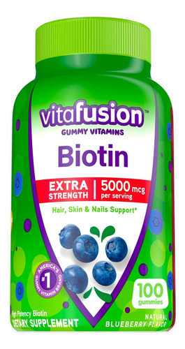 Gummy Vitamins Vitafusion Extra Strength Biotina 5000 Mcg