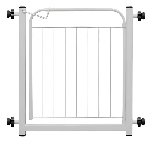 Grade Portão Porta Proteção Pets Crianças C/ Extensor Cor Branco aramado 69cm