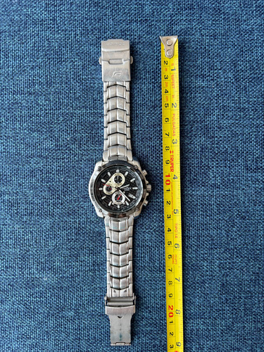 Reloj Original Casio Edifice Plateado Plateado Negro (Usado)