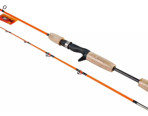 Caña Pesca Baitcasting Kayak 1.20m 2 Tramos Solida Variada