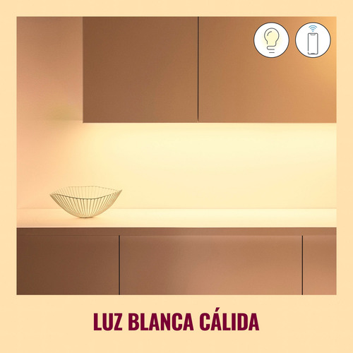 Imagen 9 de 10 de Wiz Cinta Led Inteligente Color 20w Base 2mt Wi-fi