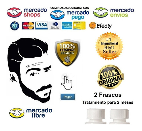 Tónico 2 Frascos Ttmto 2 Meses - mL a $650