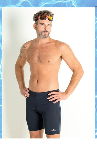 Imagen 2 de 4 de Bermuda Hombre C/vivo Anti Cloro Competición Tricot Mu 10600