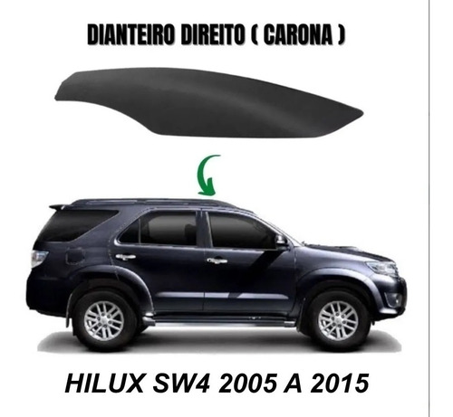 Acabamento Rack De Teto Dianteiro Ld Hilux Sw4 05/15