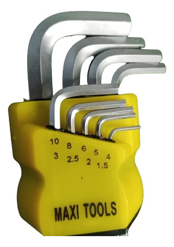Llaves L Hexa Bola Cortas Maxi Tools Kit De 9 Pcs 1.5 - 10mm