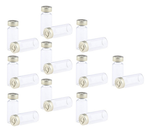 Viales De Vidrio Transparente 10 Ml
