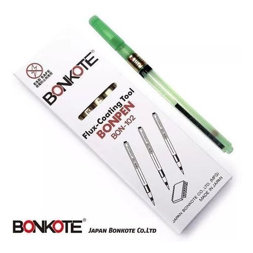 Caneta Dispenser Para Fluxo Solda Bonkote Recarregável Fina