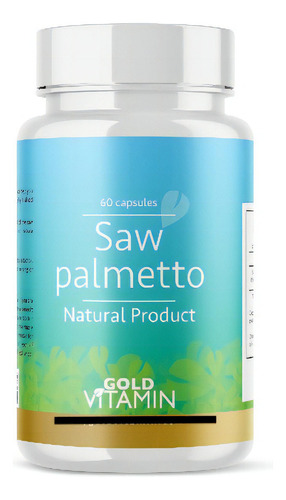 Suplemento En Capsulas Saw Palmetto 60 Capsulas Gold Vitamin Usa